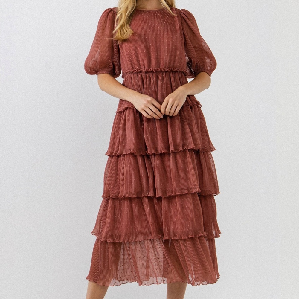 NWT English Factory Mauve Midi Dress